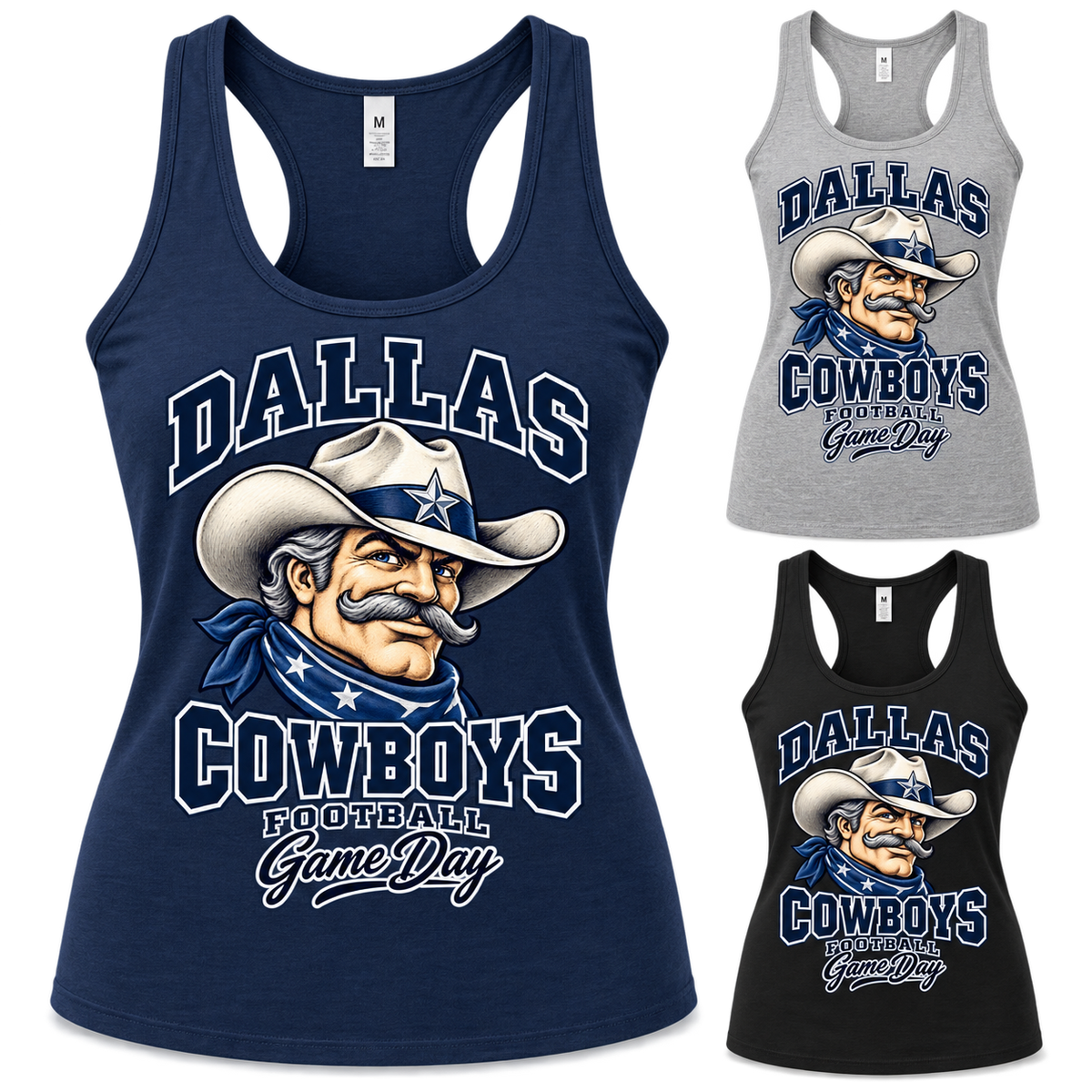 Dallas Women's Mascot Racerback Tank — product thumbnail