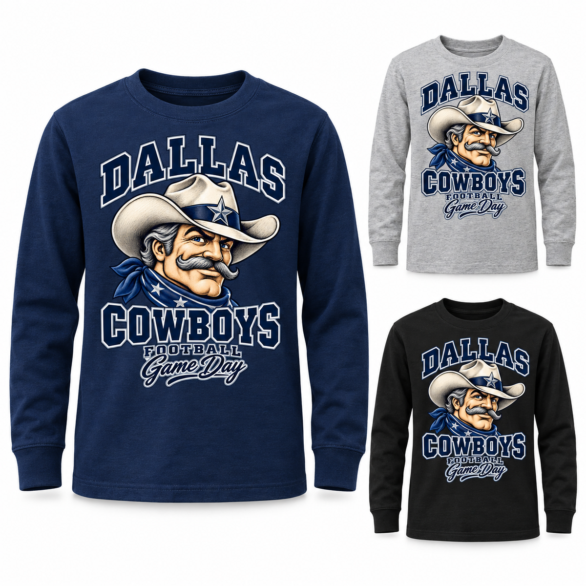 Dallas Youth Mascot Long Sleeve T-Shirt — product thumbnail