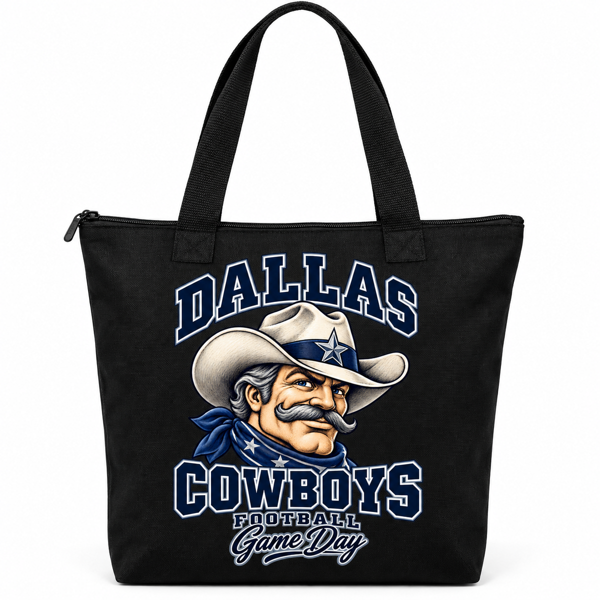 Dallas Mascot Zippered Tote Bag — product thumbnail