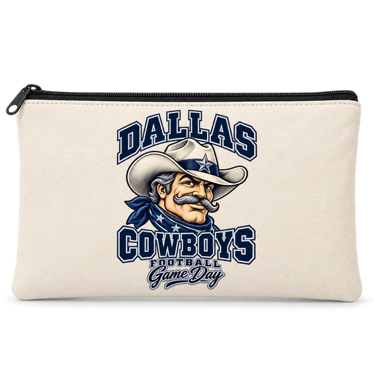 Dallas Mascot Zippered Pencil Pouch — product thumbnail