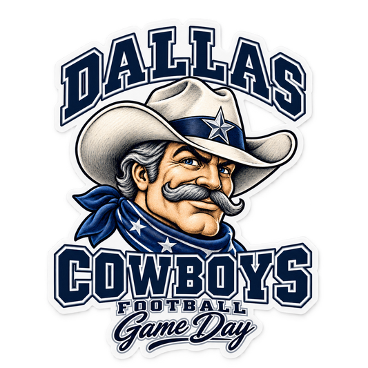 Dallas Mascot Die-Cut Sticker — product thumbnail
