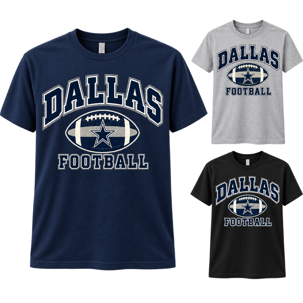 Dallas Heritage Arch Football T-Shirt — product thumbnail