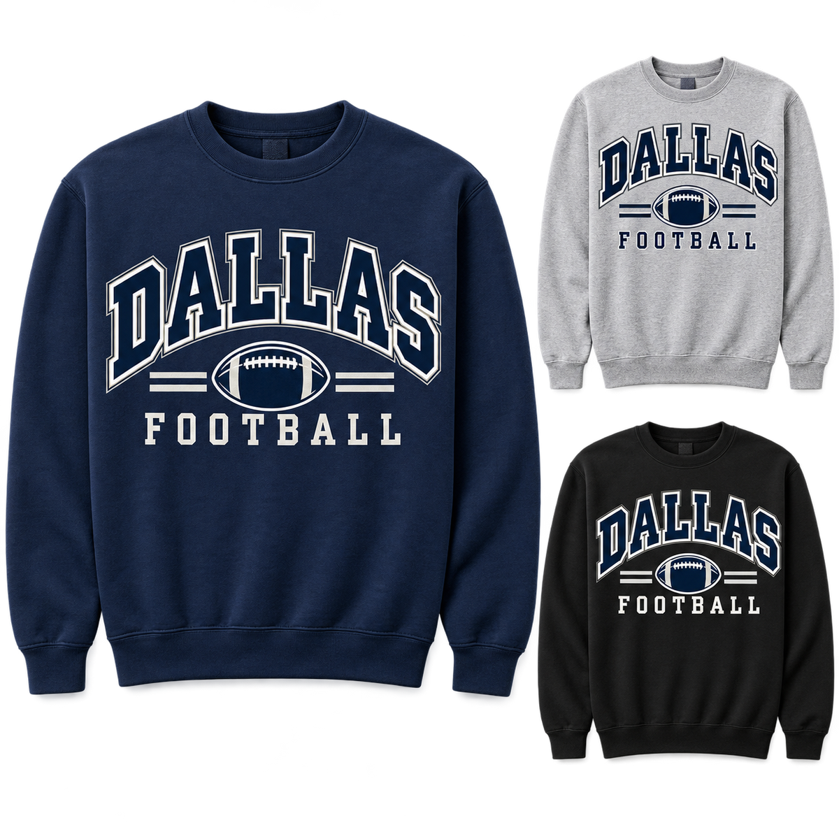 Dallas Heritage Arch Crewneck Sweatshirt — product thumbnail