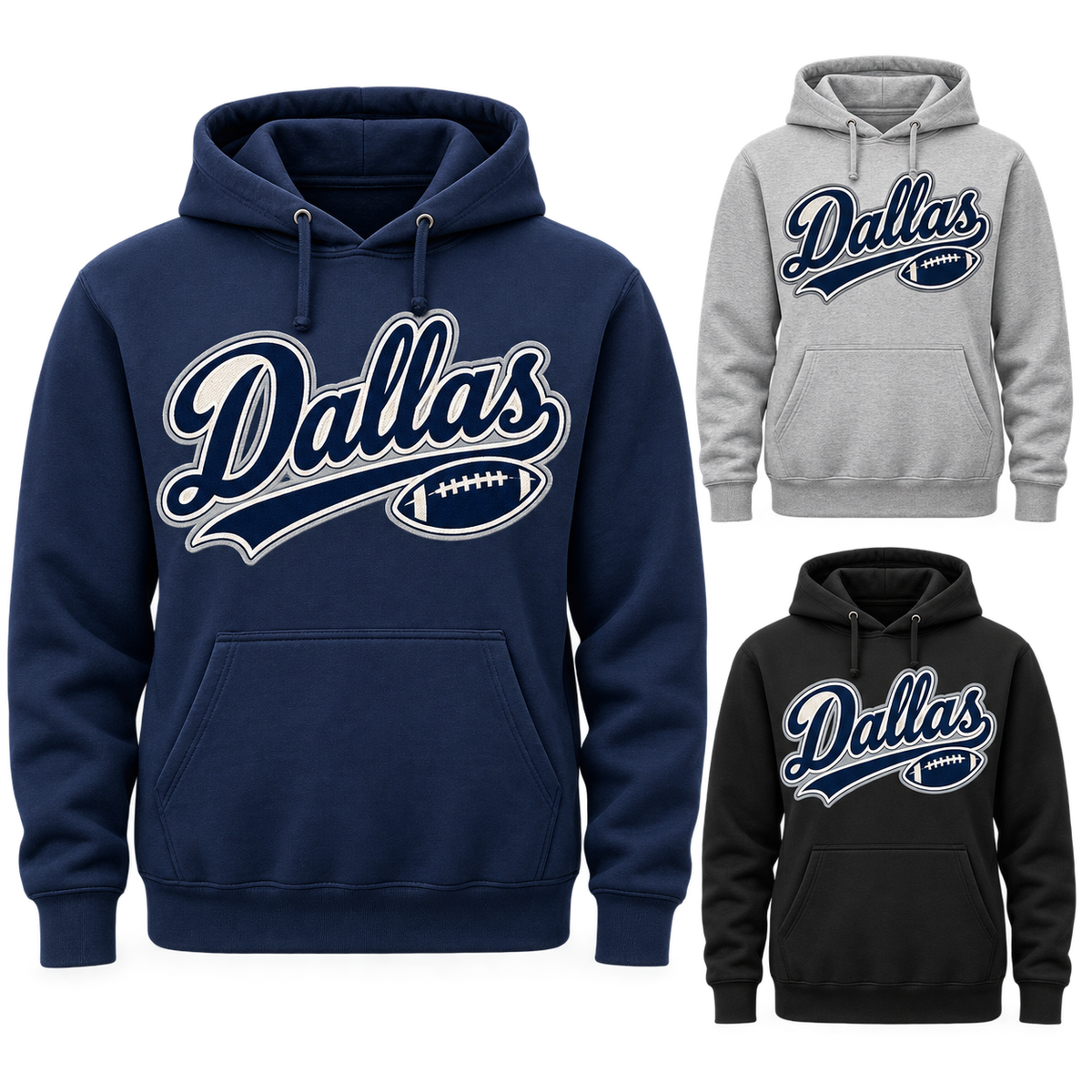 Dallas Game Day Script Pullover Hoodie — product thumbnail