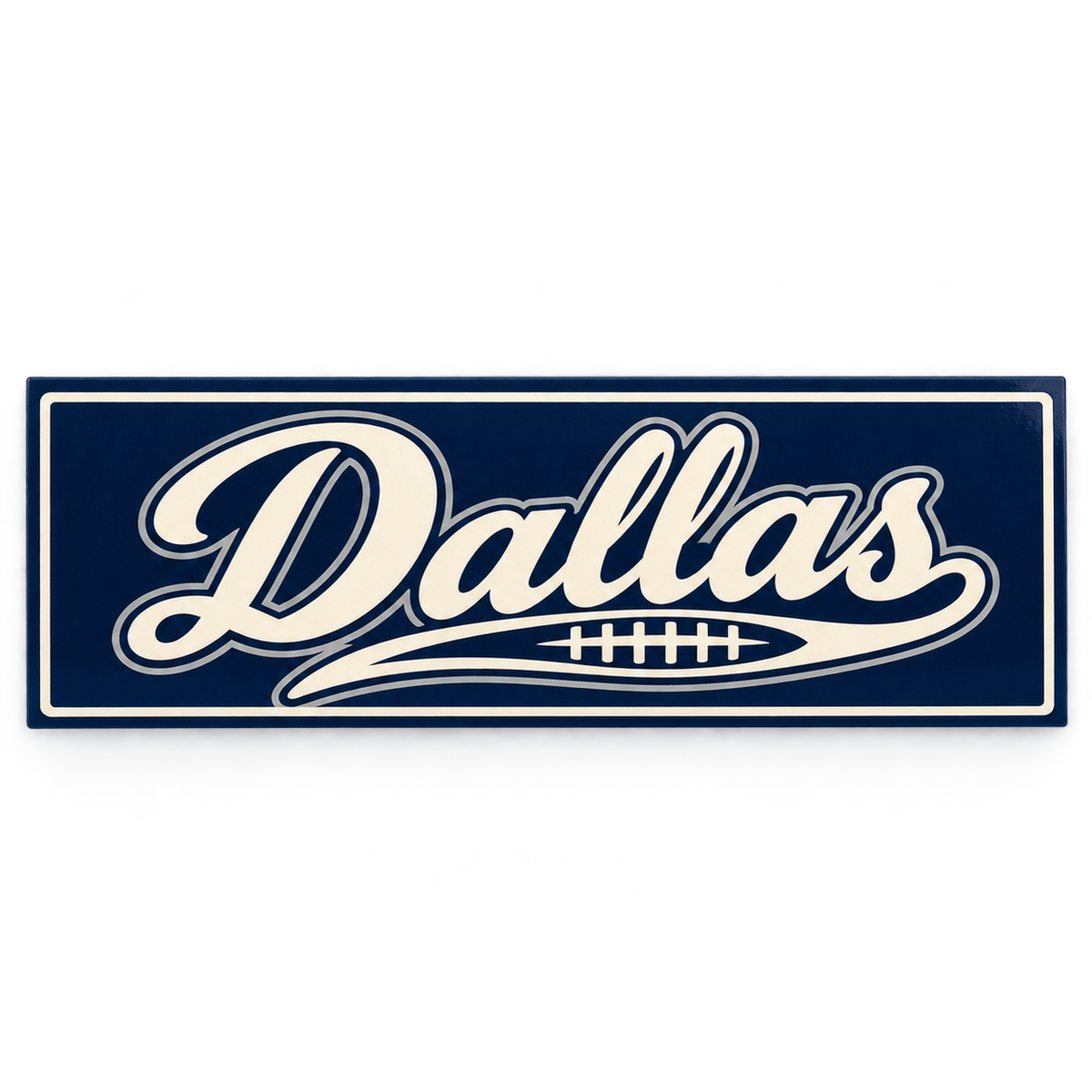 Dallas Game Day Script Bumper Sticker — product thumbnail