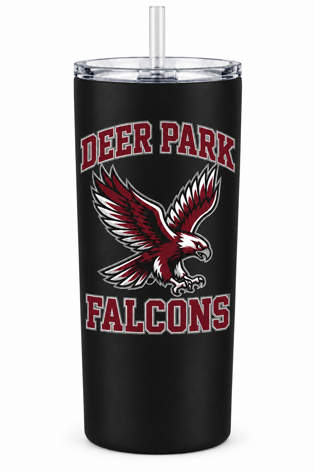 Deer Park Falcons Spirit Tumbler — Black
