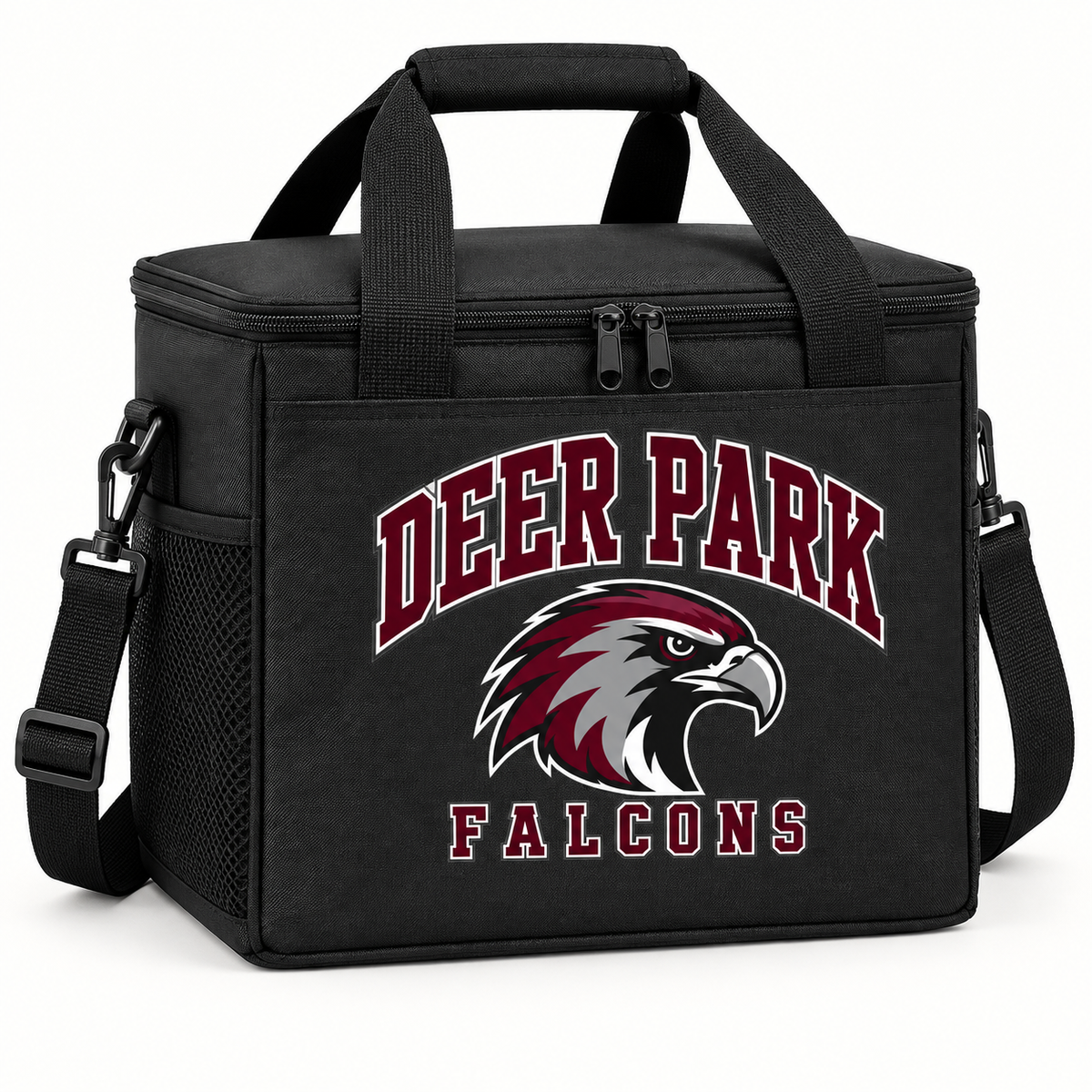 Deer Park Falcons Campus Insulated Cooler Bag — Black