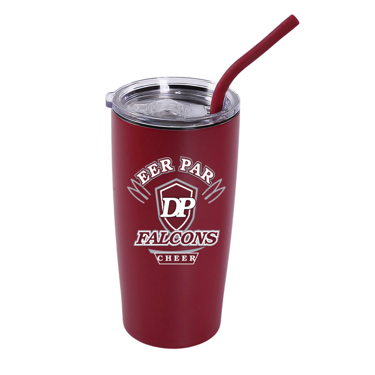 Deer Park Falcons Cheer pro-varsity 20 oz classic tumbler in Maroon