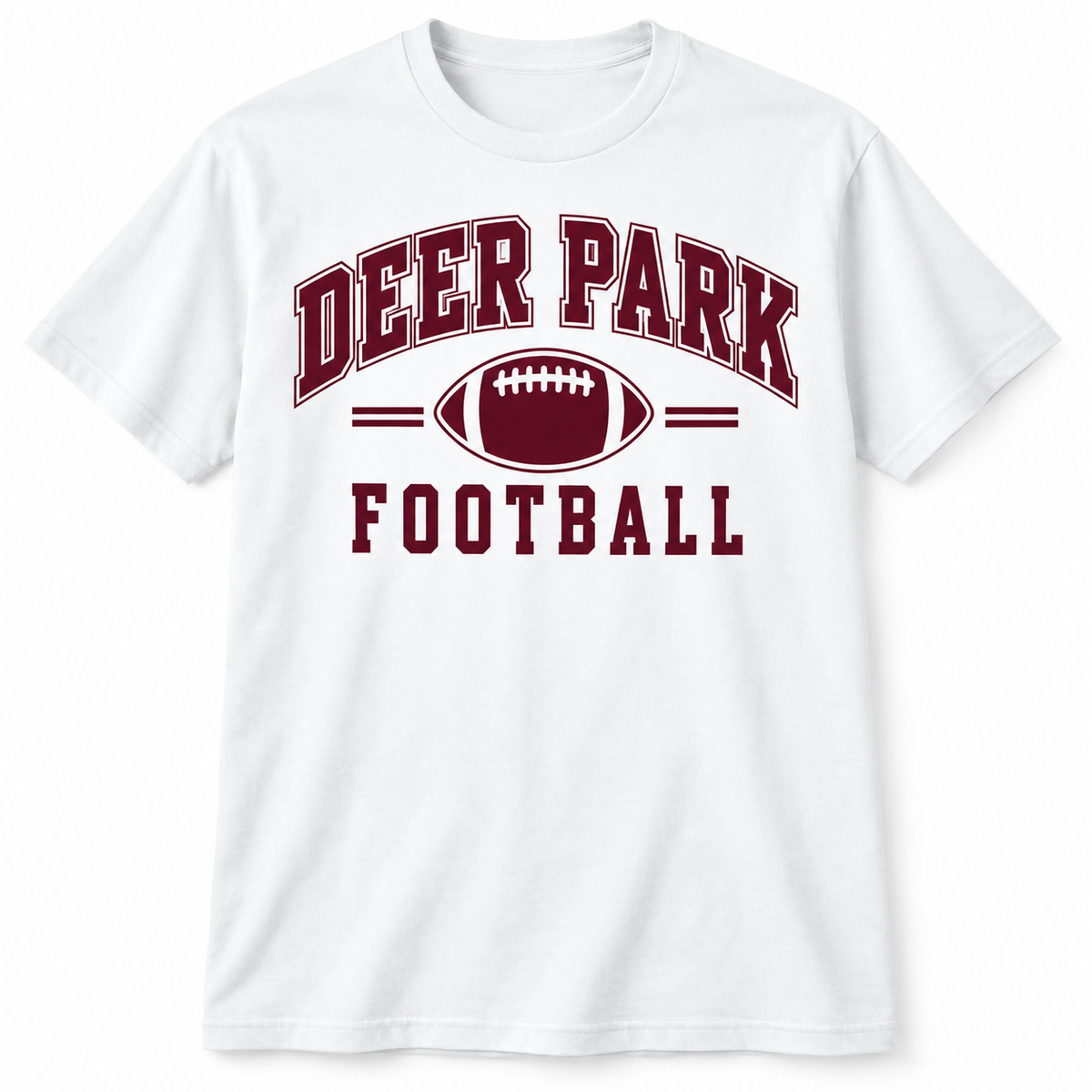 Deer Park Football Gridiron Tee — White