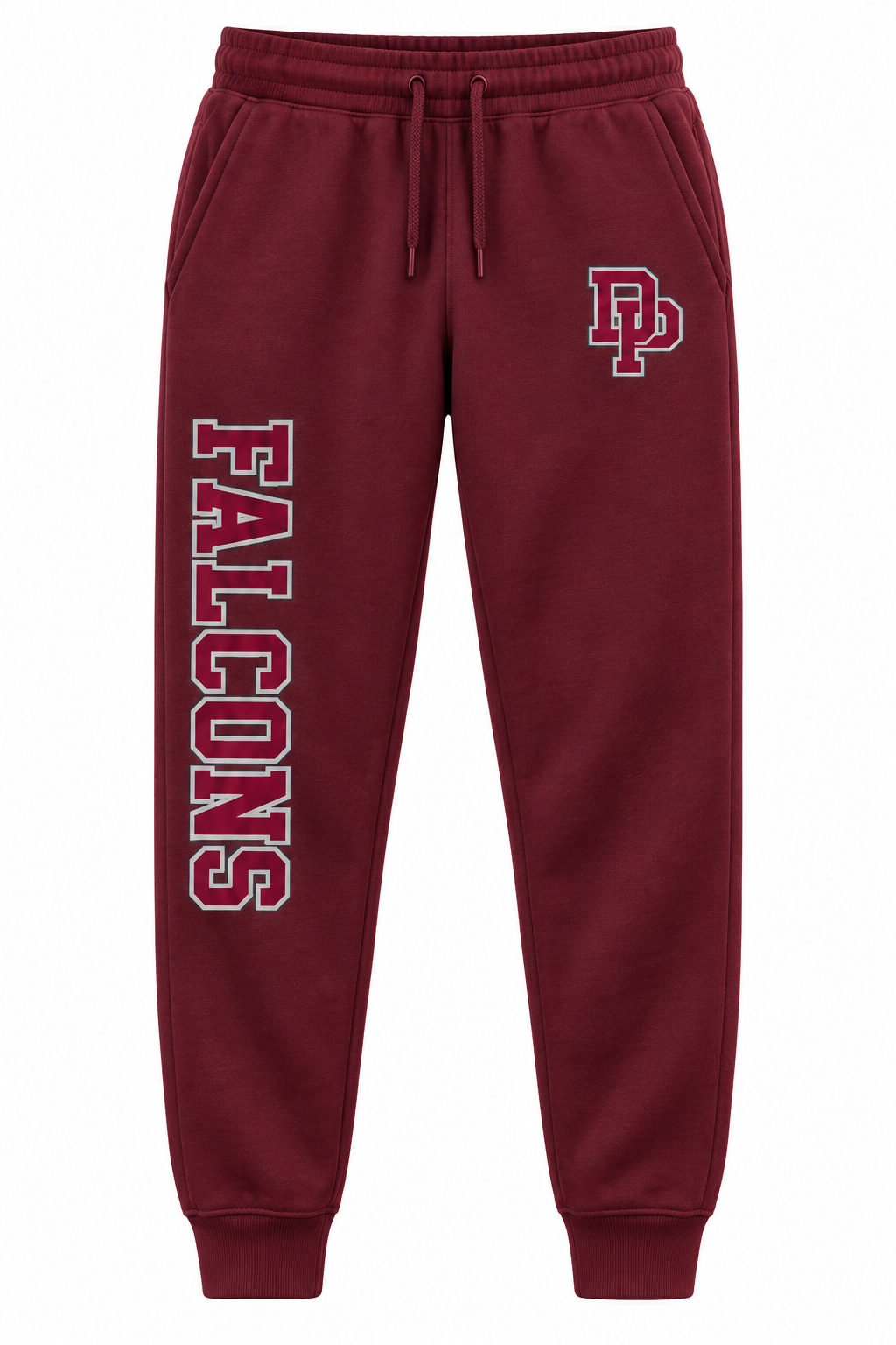Deer Park Falcons joggers — Maroon