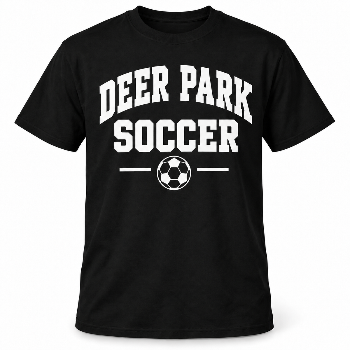 Deer Park Soccer Collegiate Tee — Black