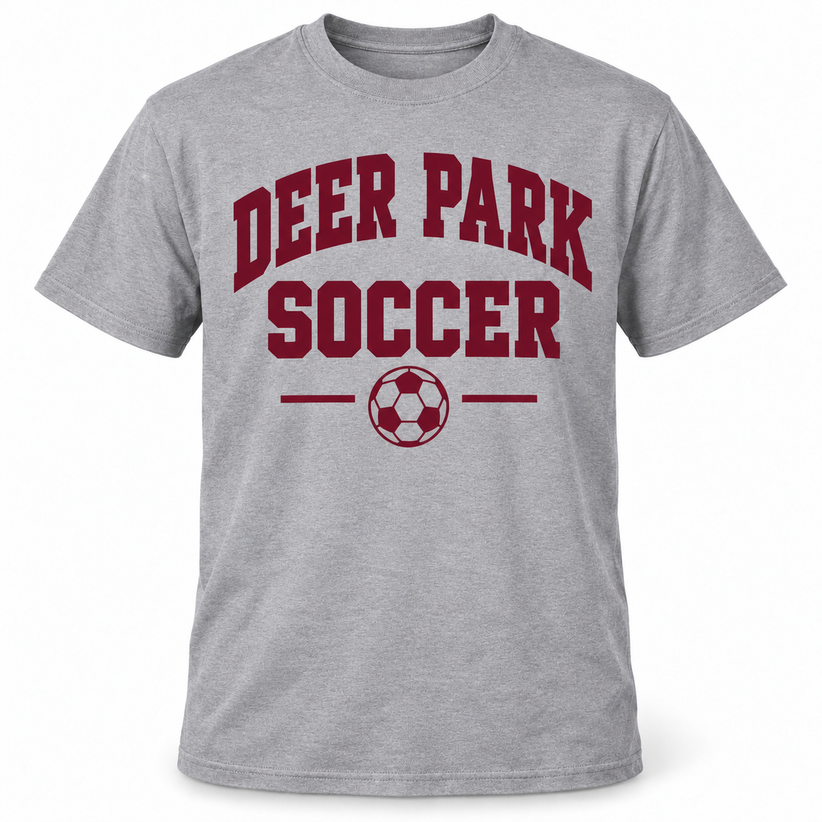Deer Park Soccer Collegiate Tee — Heather Gray