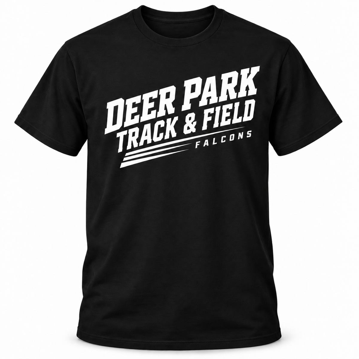 Deer Park Track & Field Athletic Tee — Black