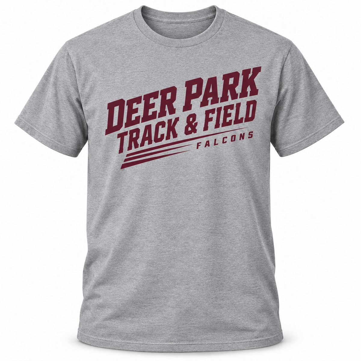 Deer Park Track & Field Athletic Tee — Heather Gray