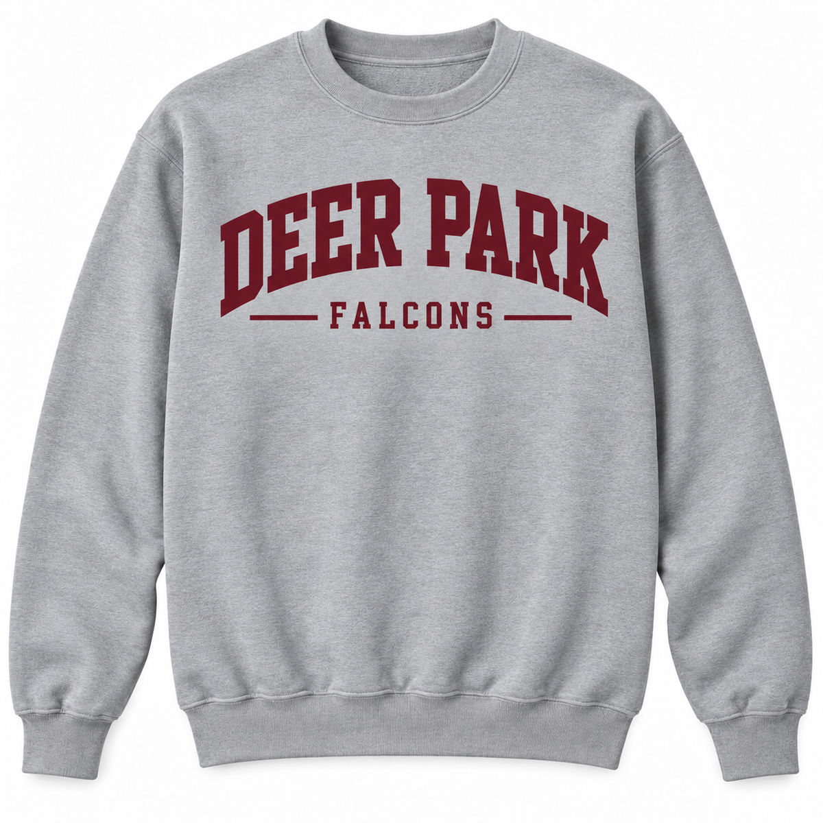 Deer Park Collegiate Unisex Crewneck Sweatshirt — Heather Gray
