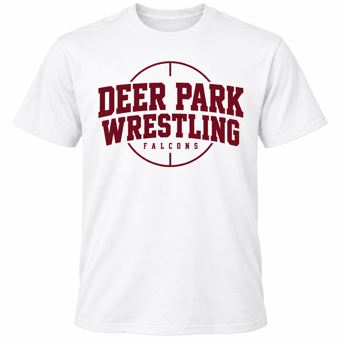 Deer Park Wrestling Mat Club Tee — White