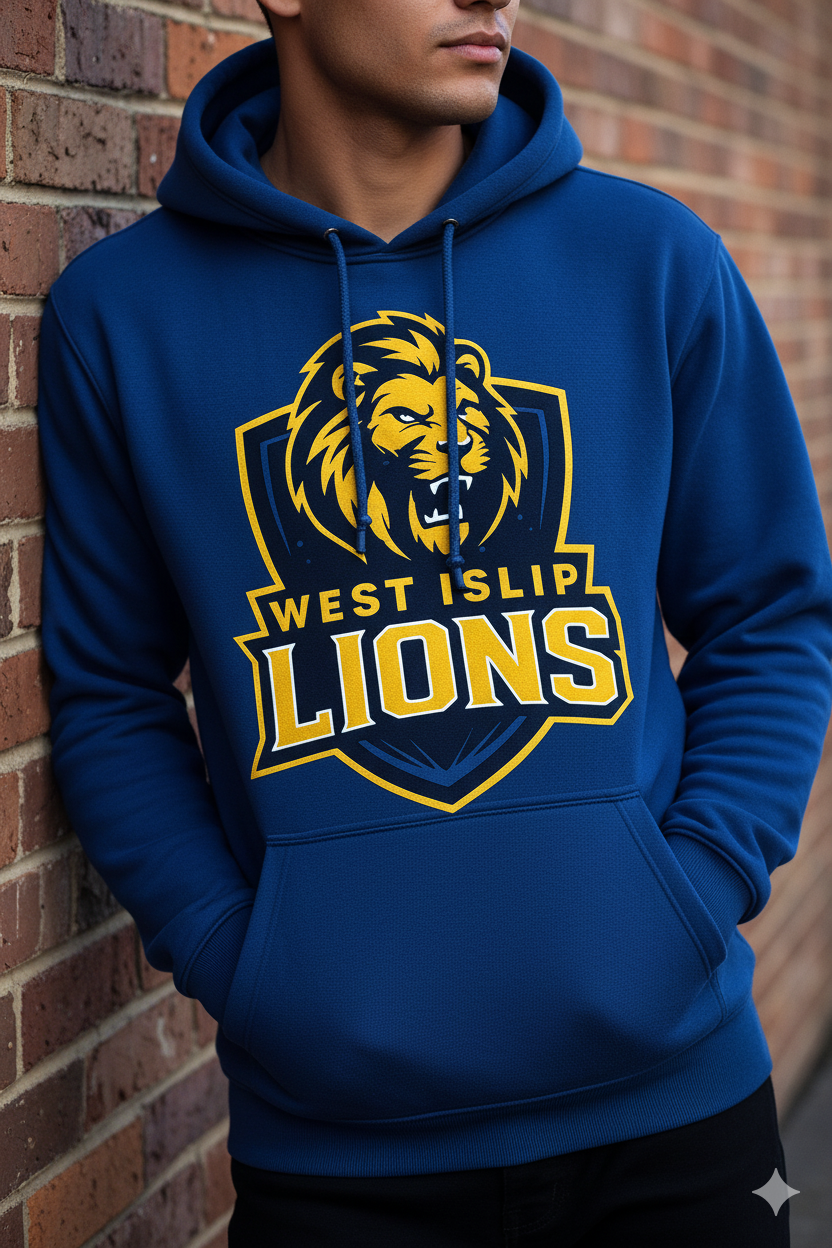West Islip Lions Royal Blue Hoodie