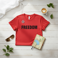 Thumbnail for Freedom Red Tee — Charlie’s Birthday Edition (47 Swag Co.)