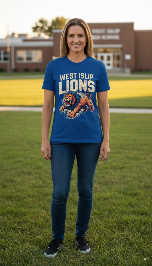 West Islip Lions Fierce Pride T-Shirt - Roaring Spirit Collection
