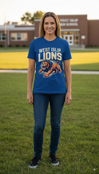 Thumbnail for West Islip Lions Fierce Pride T-Shirt - Roaring Spirit Collection