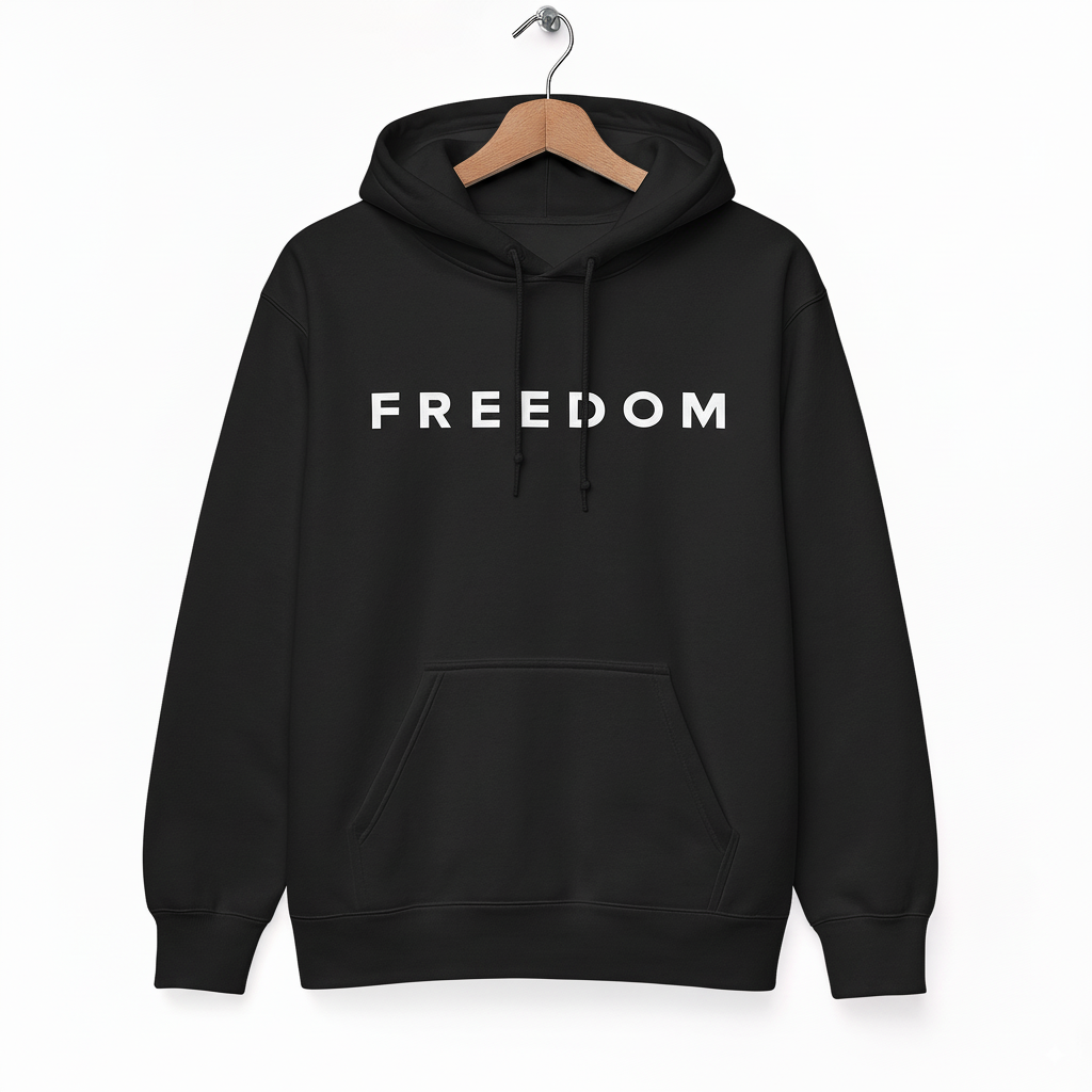 Charlie Kirk FREEDOM Hoodie – Black