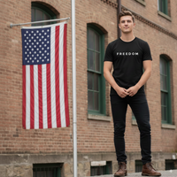 Thumbnail for Charlie Kirk FREEDOM Tee – Black