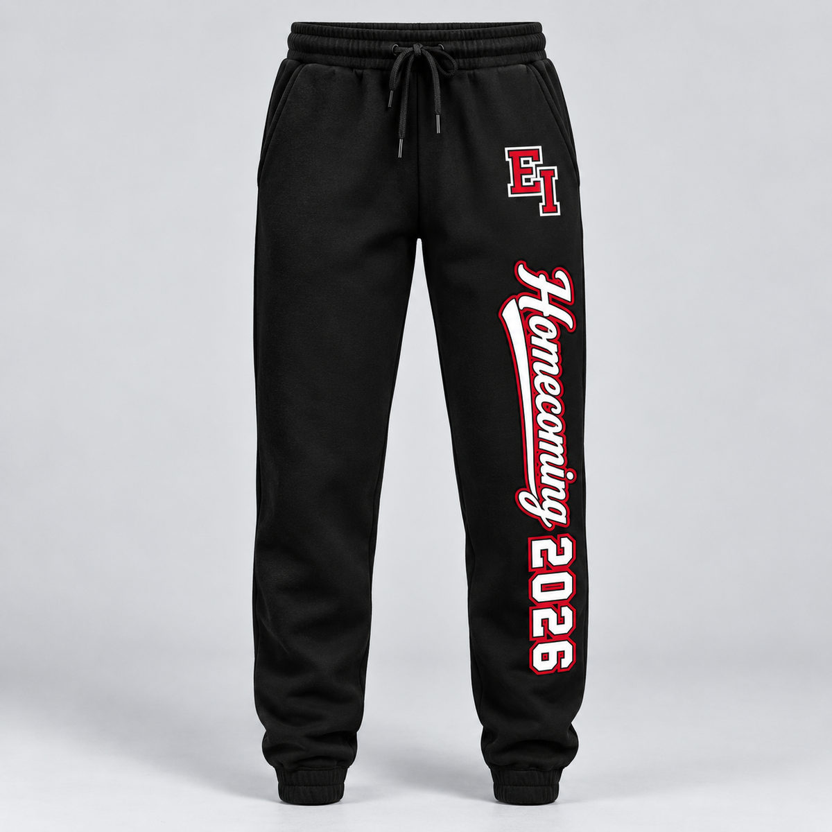 East Islip Cheer Homecoming 2026 EI Script Joggers product mockup