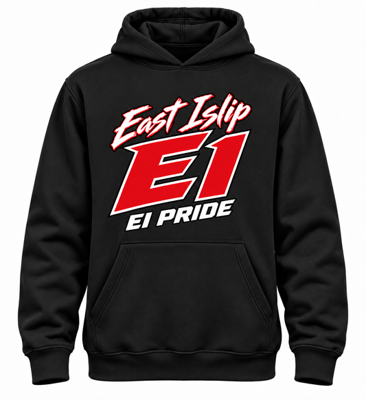 East Islip Power Athletic youth hoodie — Black