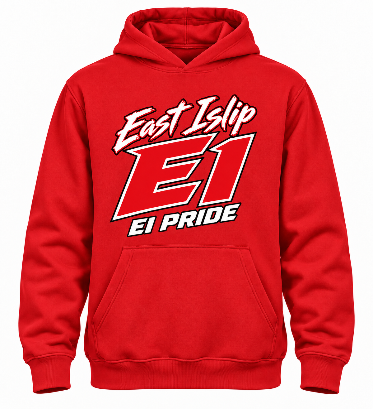 East Islip Power Athletic youth hoodie — Red