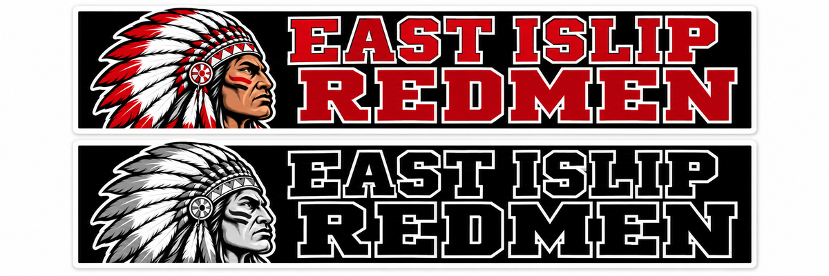 East Islip Redmen Car Bumper Sticker options