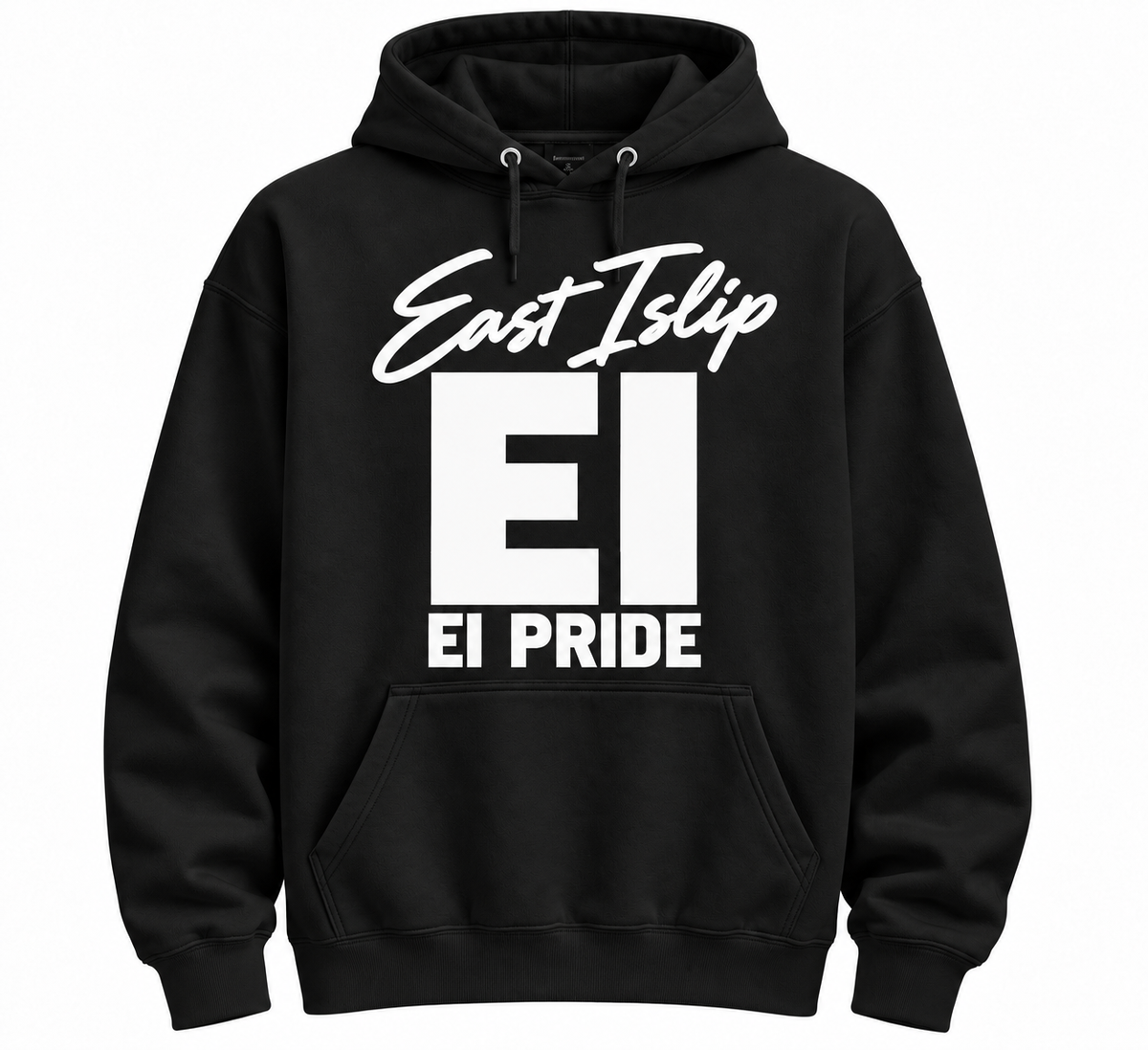 East Islip Street Essentials adult hoodie — Black