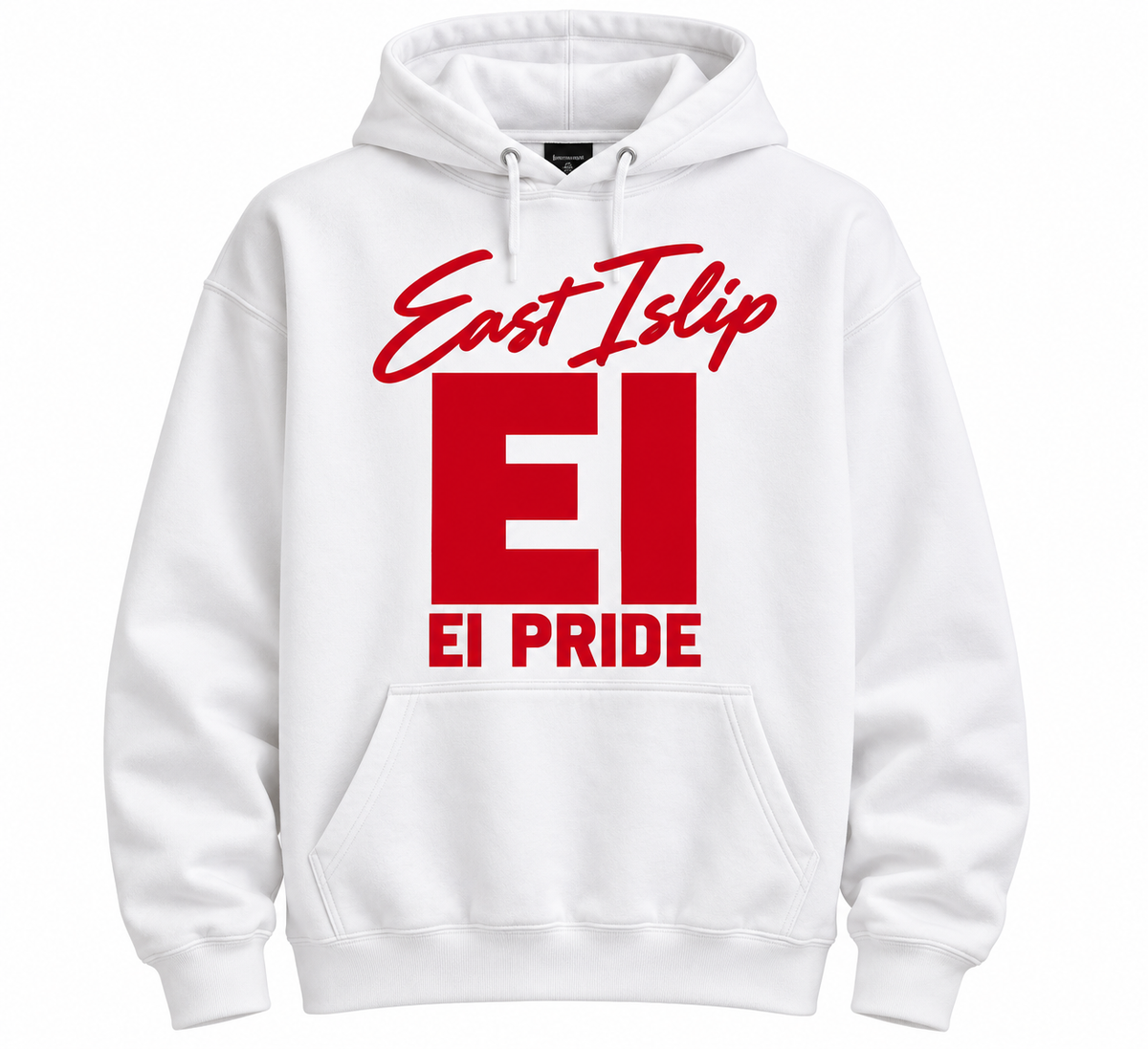 East Islip Street Essentials Adult Hoodie in White