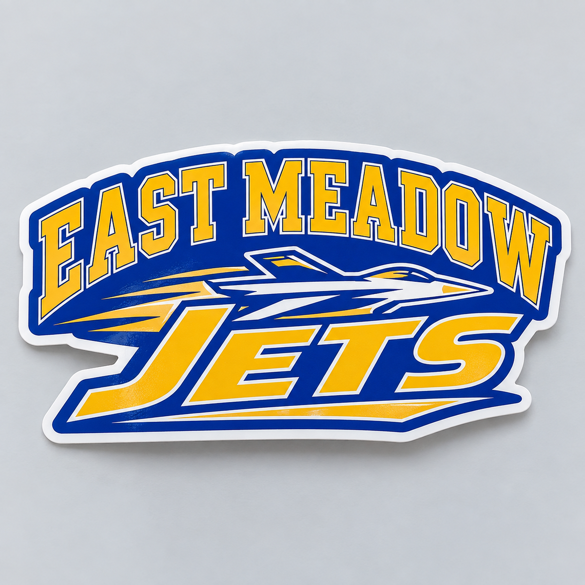 East Meadow Jets Bumper Sticker product mockup