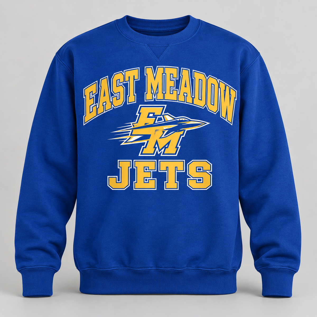 East Meadow Jets Crewneck Sweatshirt product mockup