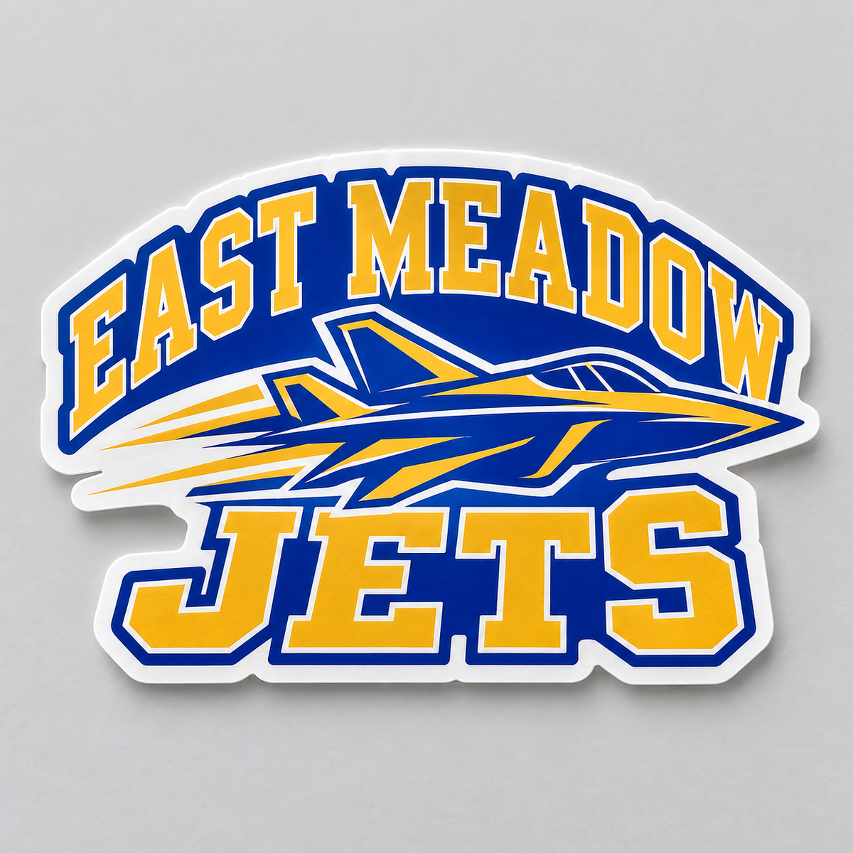 East Meadow Jets Die-Cut Sticker product mockup