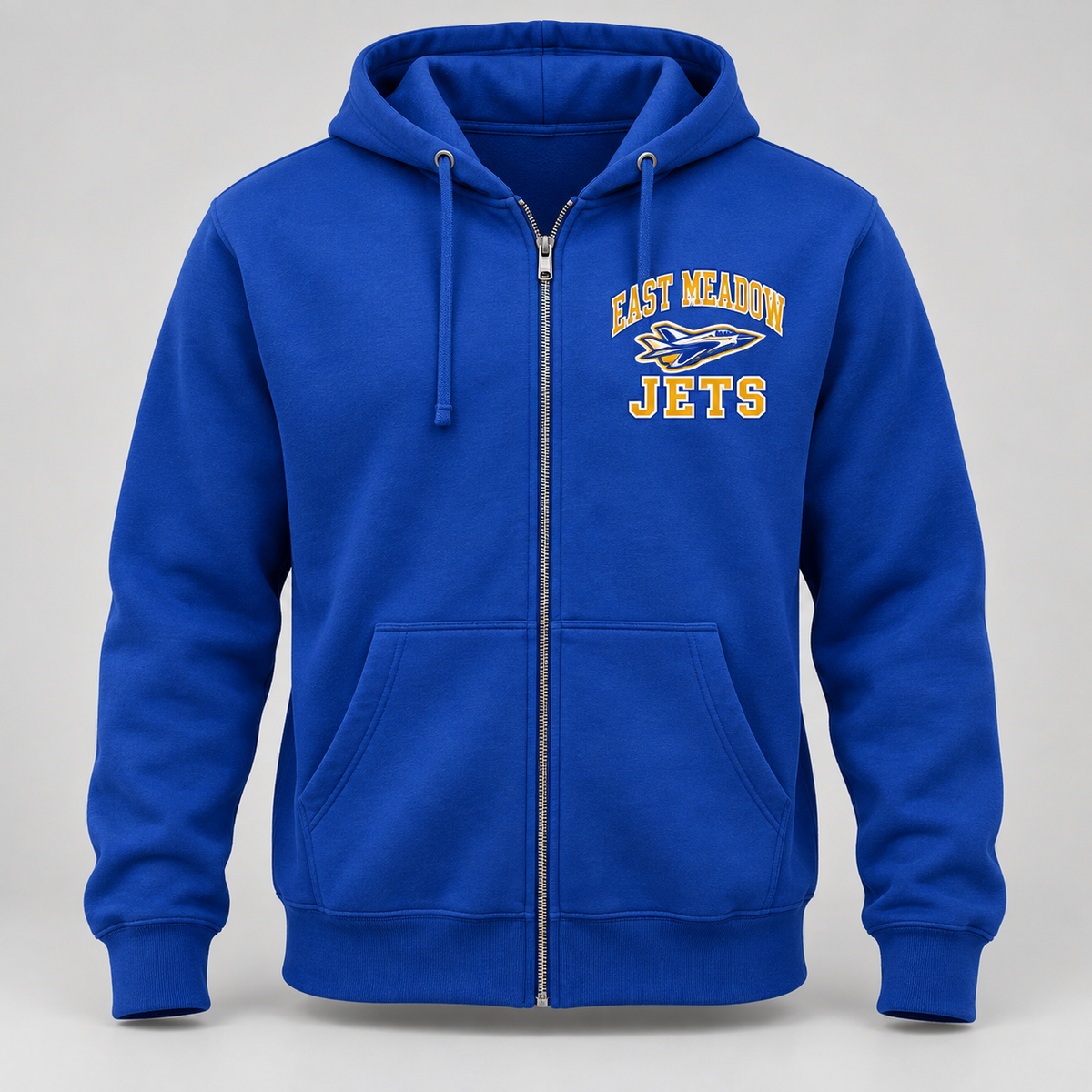 East Meadow Jets Full-Zip Hoodie product mockup