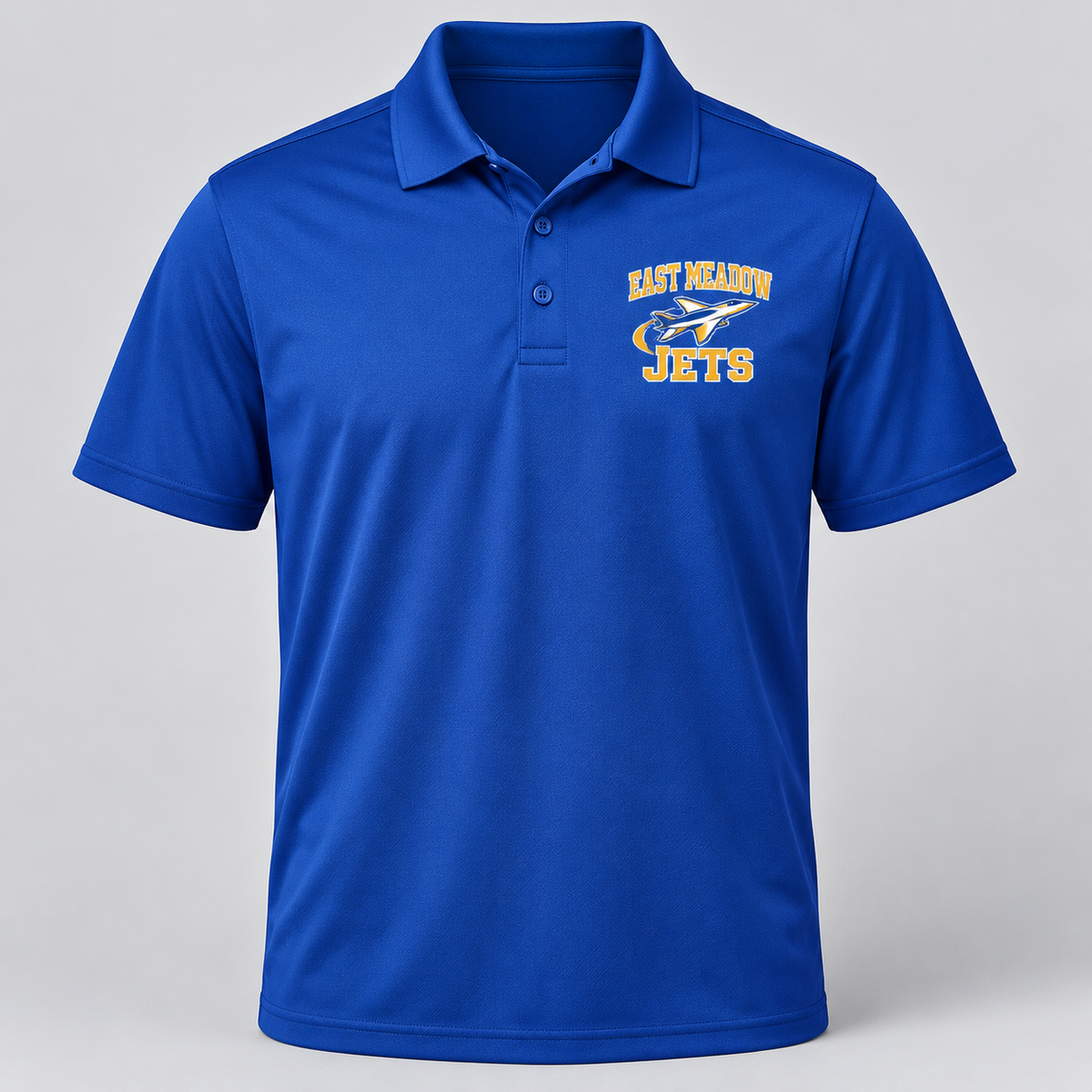 East Meadow Jets Performance Polo product mockup