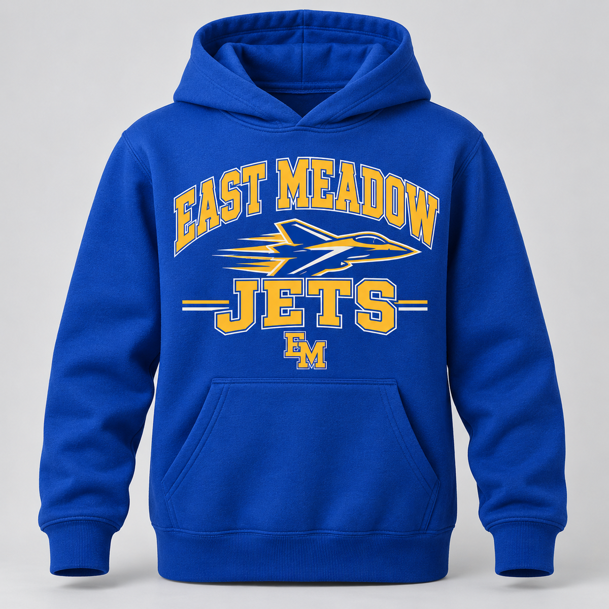 East Meadow Jets Youth Hoodie product mockup