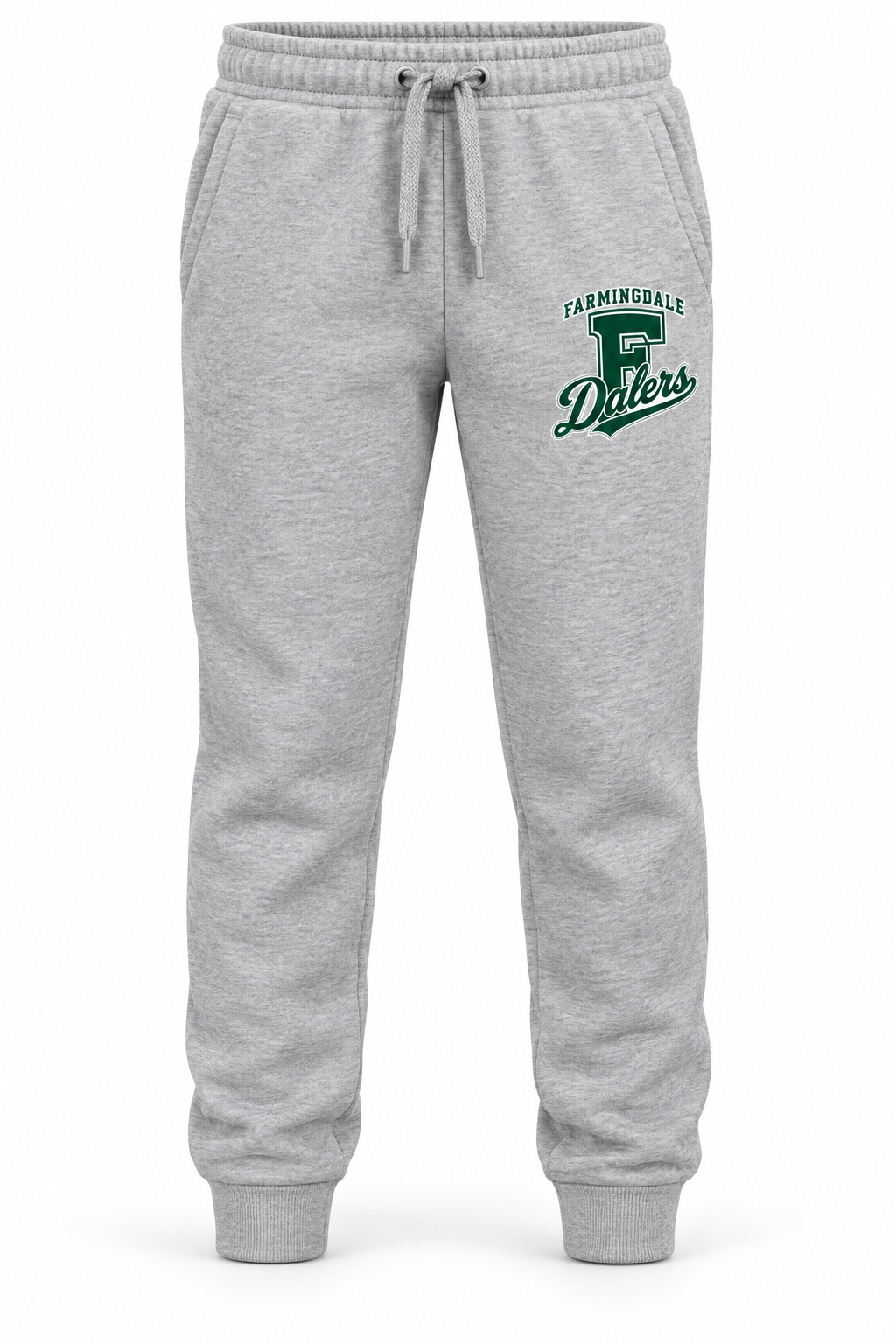 Heather Gray Farmingdale Dalers Classic F Script Youth Joggers