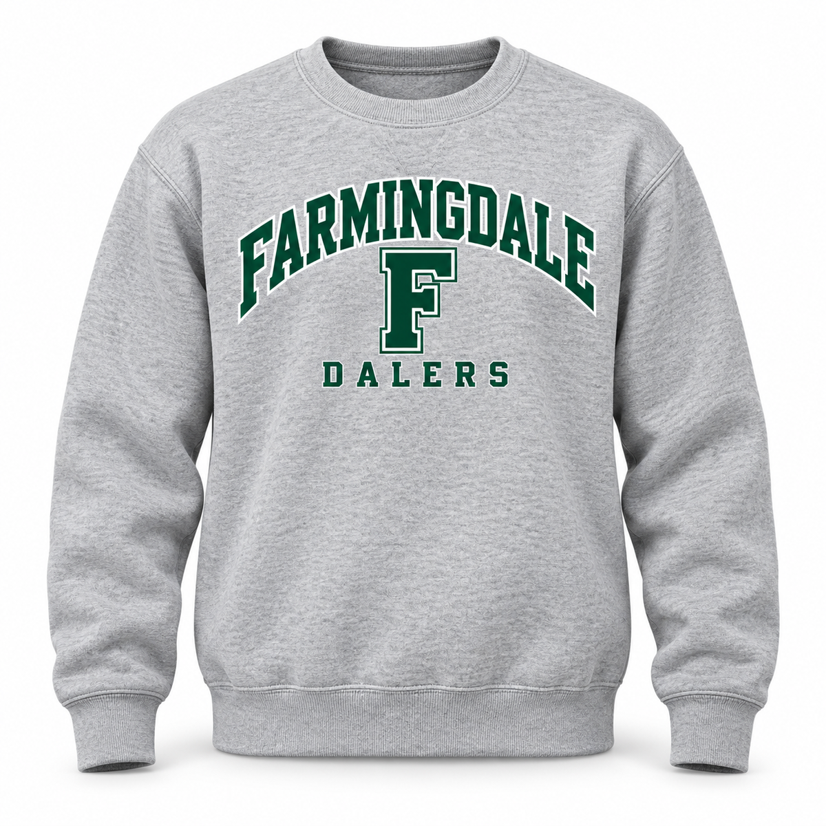 Heather Gray Farmingdale Dalers Ivy Classic Adult Crewneck Sweatshirt
