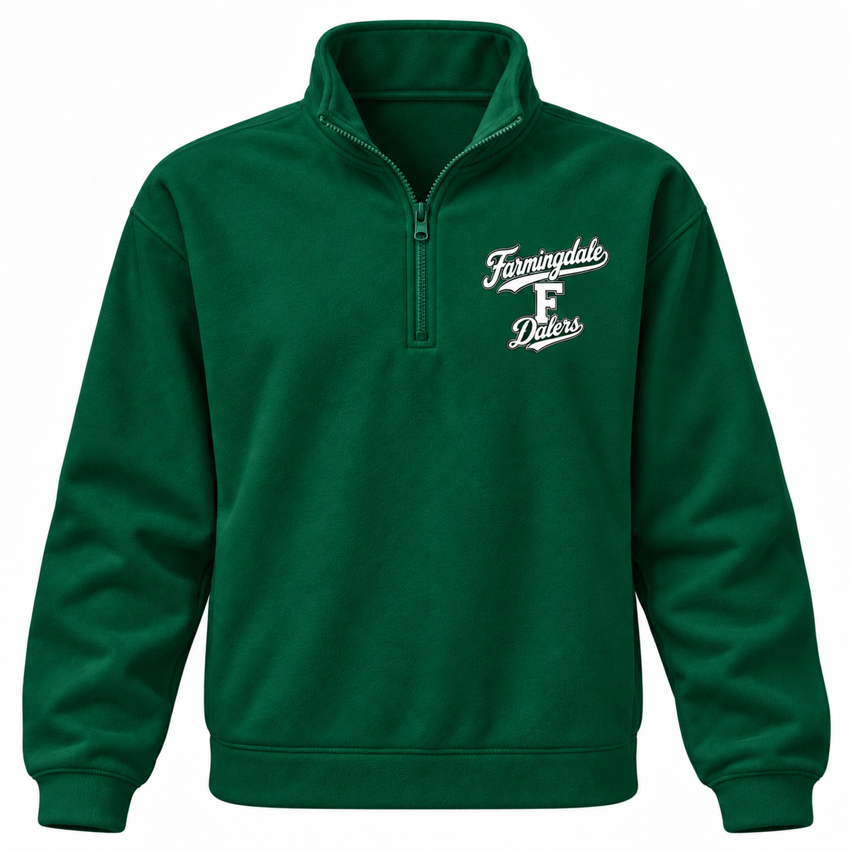 Farmingdale Dalers Signature F Adult Quarter-Zip in Green