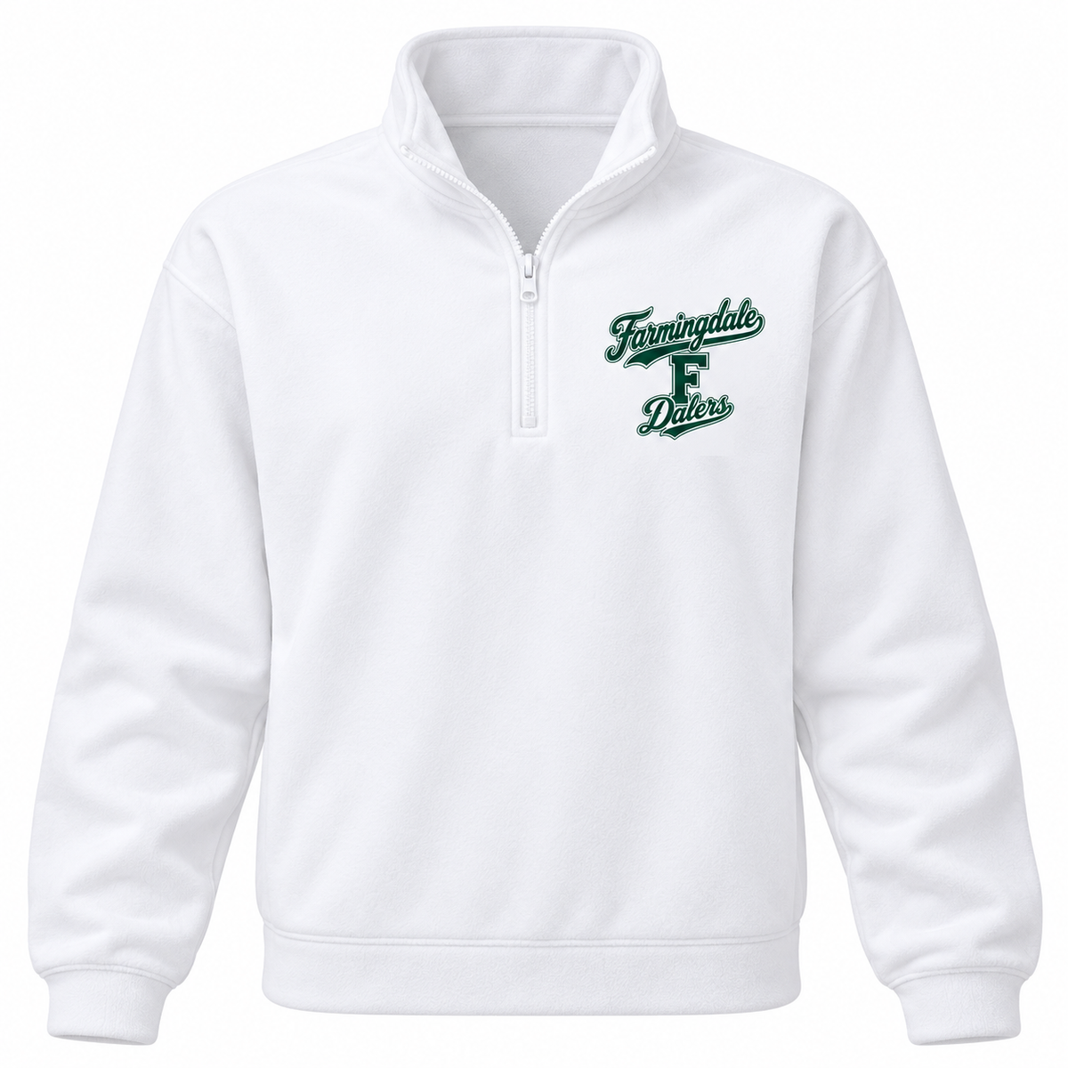 Farmingdale Dalers Signature F Adult Quarter-Zip in White