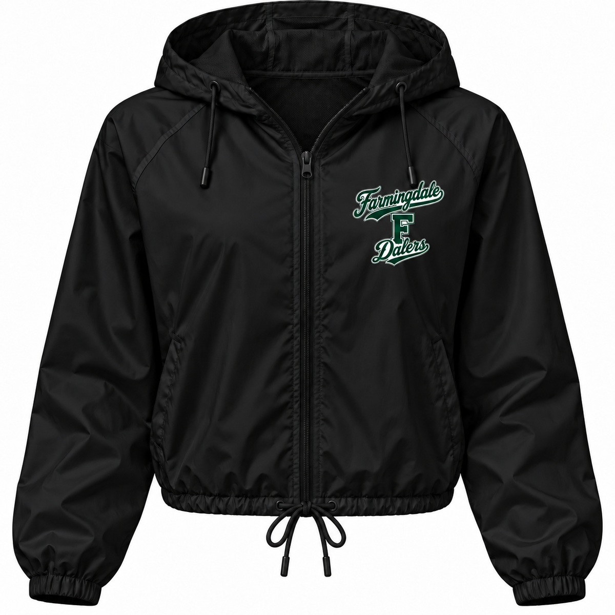 Farmingdale Dalers Signature F Adult Windbreaker in Black