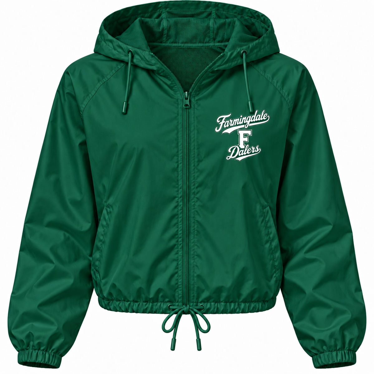 Farmingdale Dalers Signature F Adult Windbreaker in Green