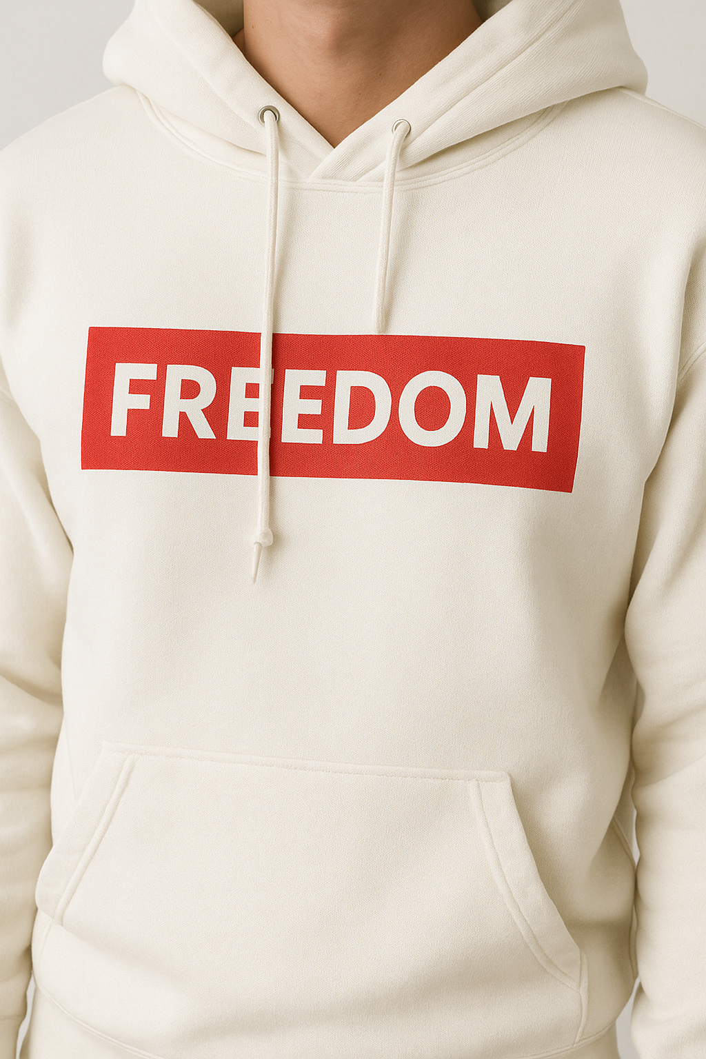 FREEDOM Heavyweight Hoodie – Supreme Box Logo Limited Drop