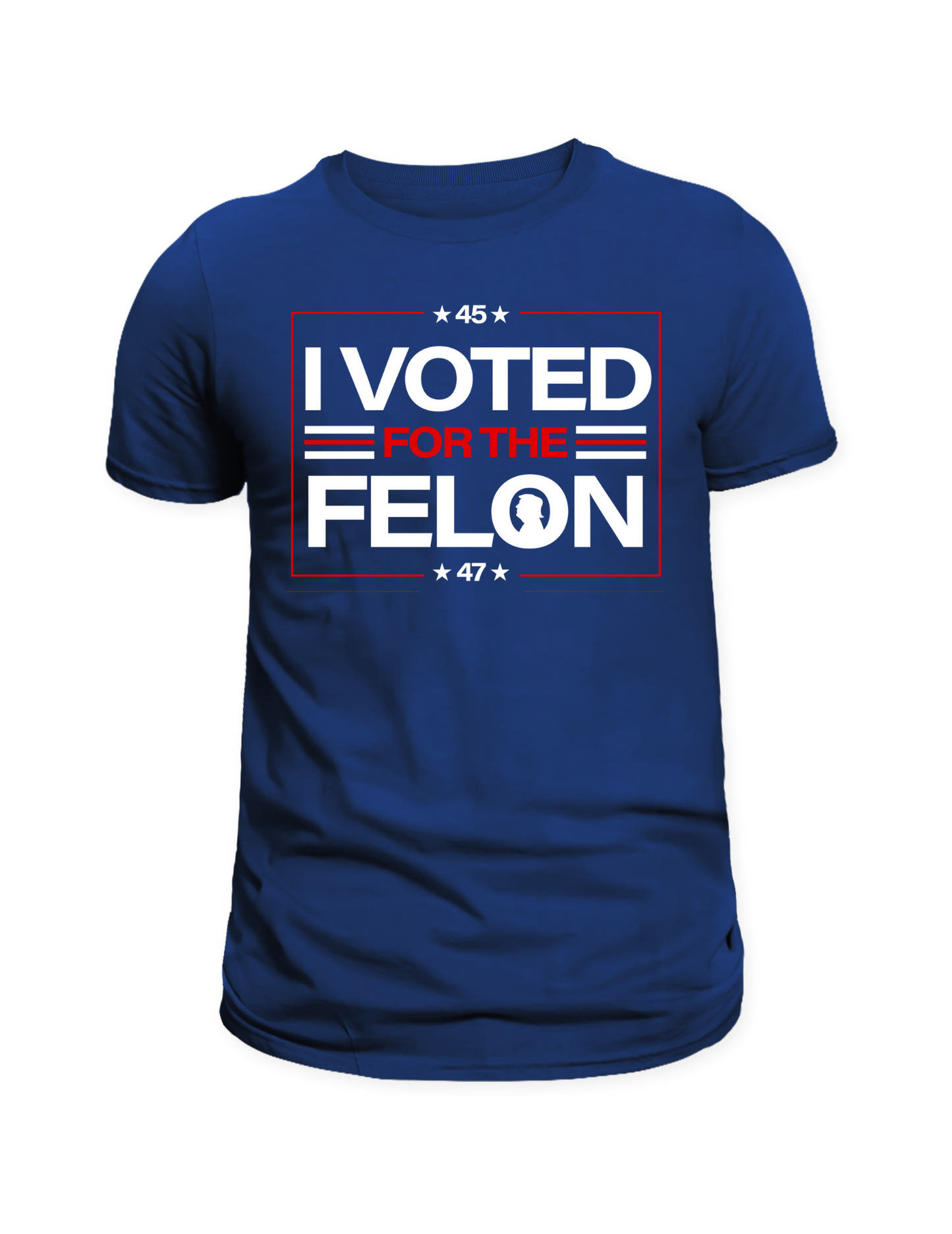 Voted for the Felon Blue T-Shirt