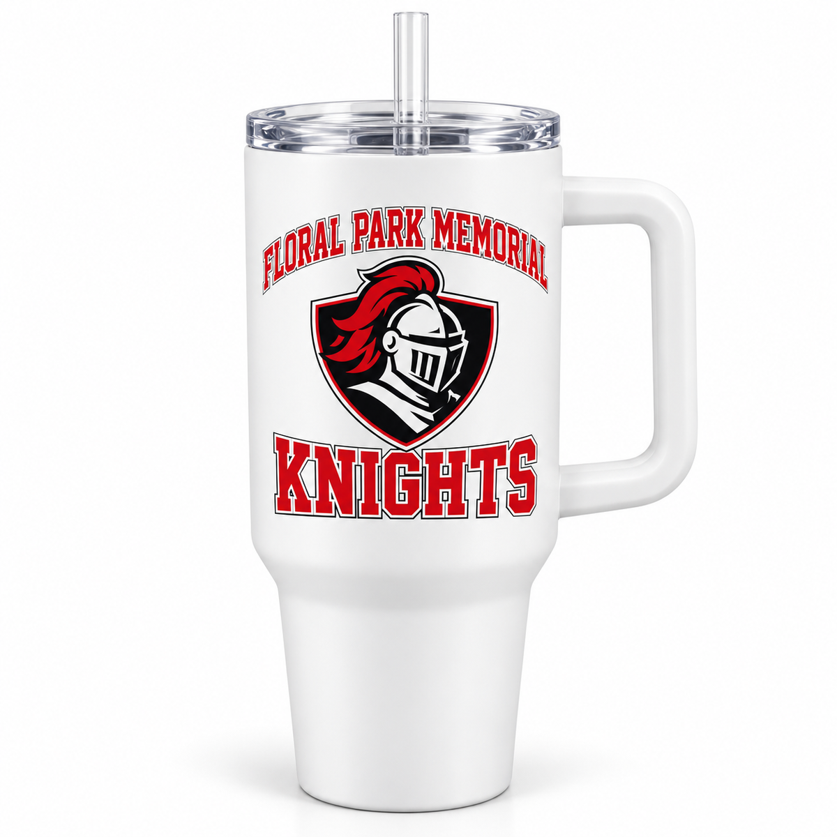 Floral Park Memorial Knights Handled Spirit Tumbler