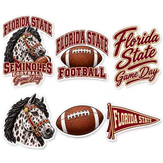 Florida State Game Day Spirit 6-Piece Sticker Pack — product thumbnail