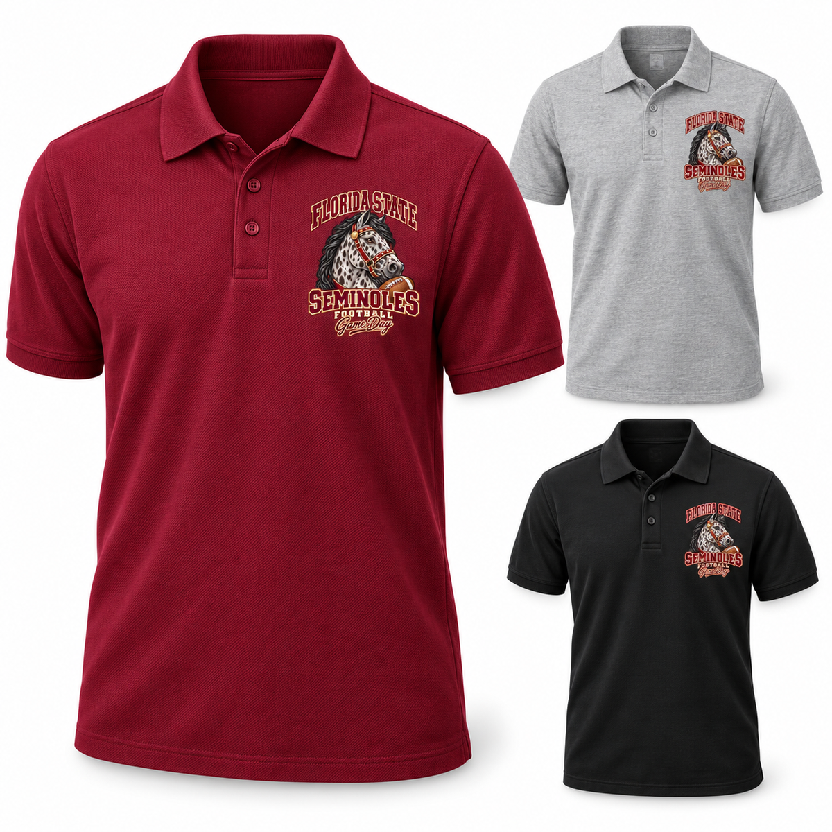 Florida State Left-Chest Game Day Polo — product thumbnail