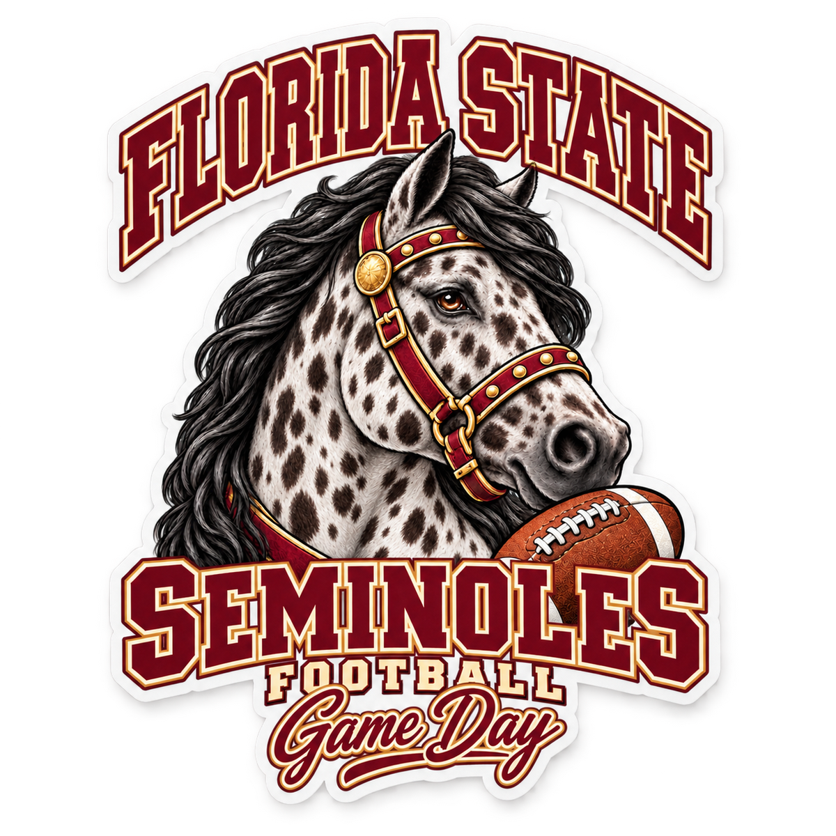 Florida State Mascot Die-Cut Sticker — product thumbnail